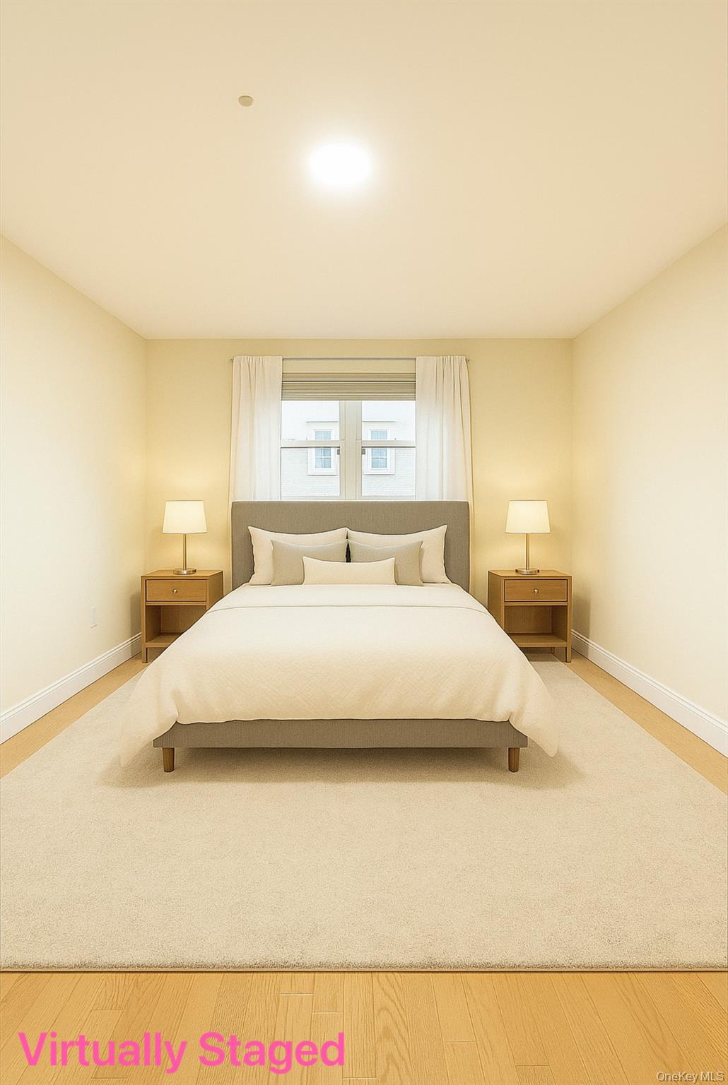 152-44 Jewel Avenue, Unit 102A Queens, NY 11367 - Photo 12 of 12 a bedroom with a bed and a night stand