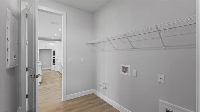 a view of a garage room