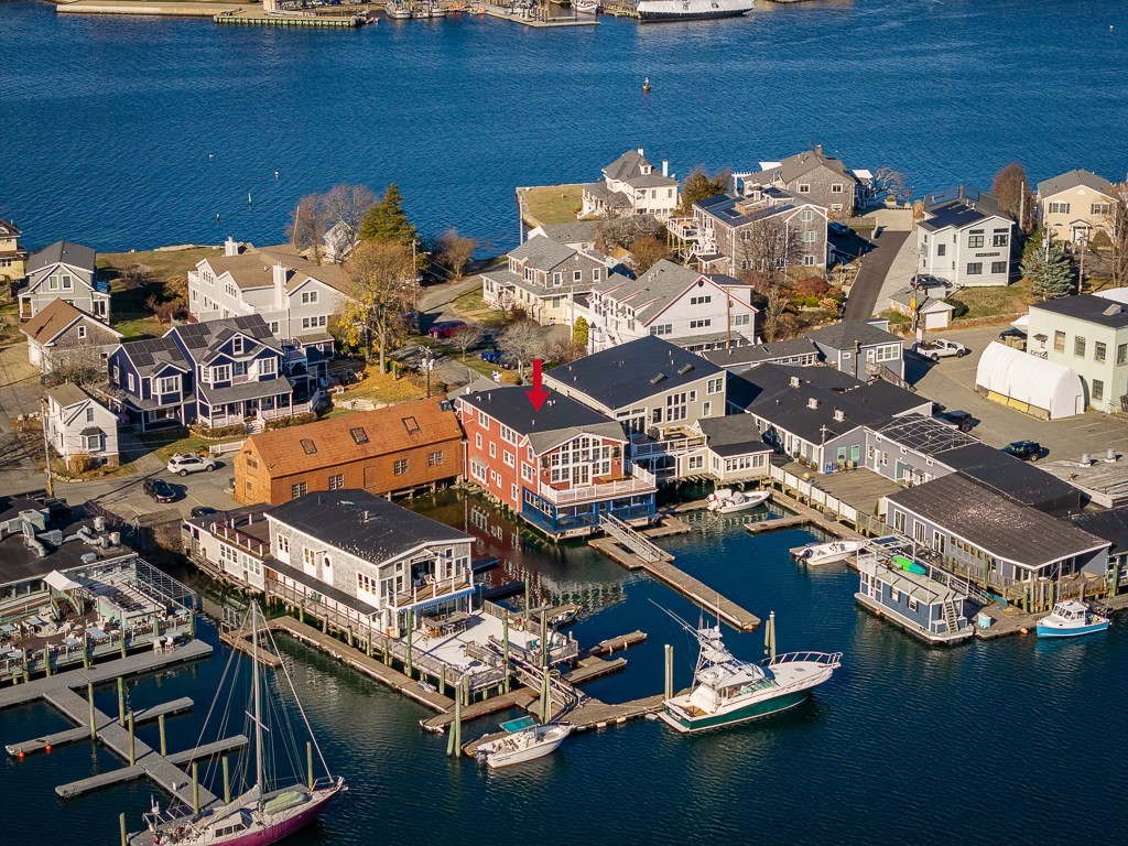 73 Rocky Neck Avenue, Unit 2 Gloucester, MA 01930 - Photo 16 of 22 an aerial view of a house with a ocean view