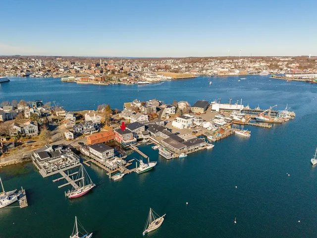 an aerial view of a city