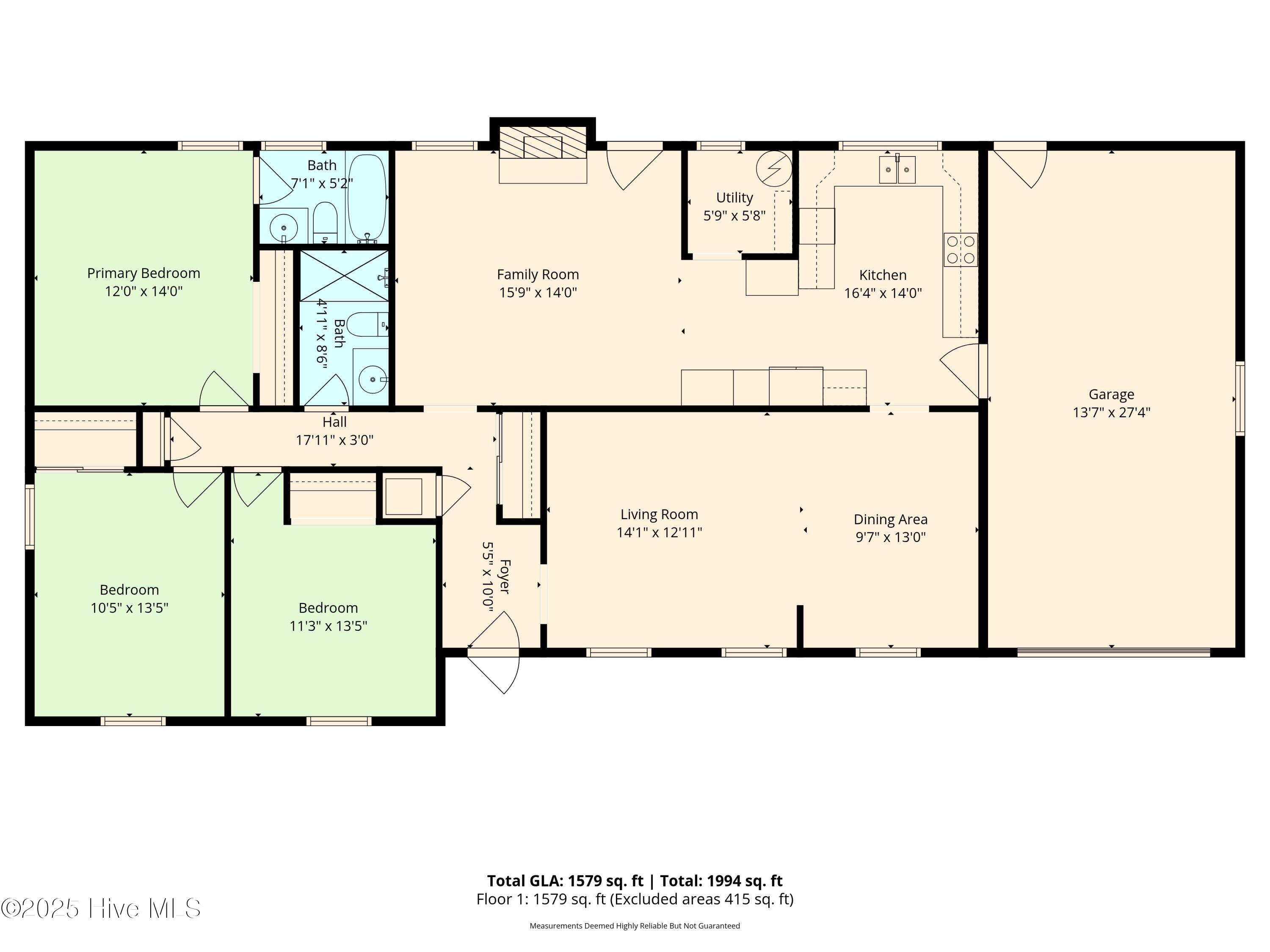 514 East Springhill Terrace Jacksonville, NC 28546 - Photo 28 of 28 Floor Plan