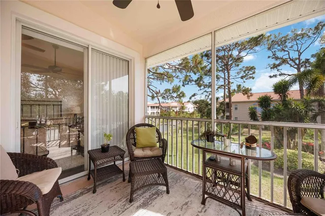 a outdoor living space with furniture