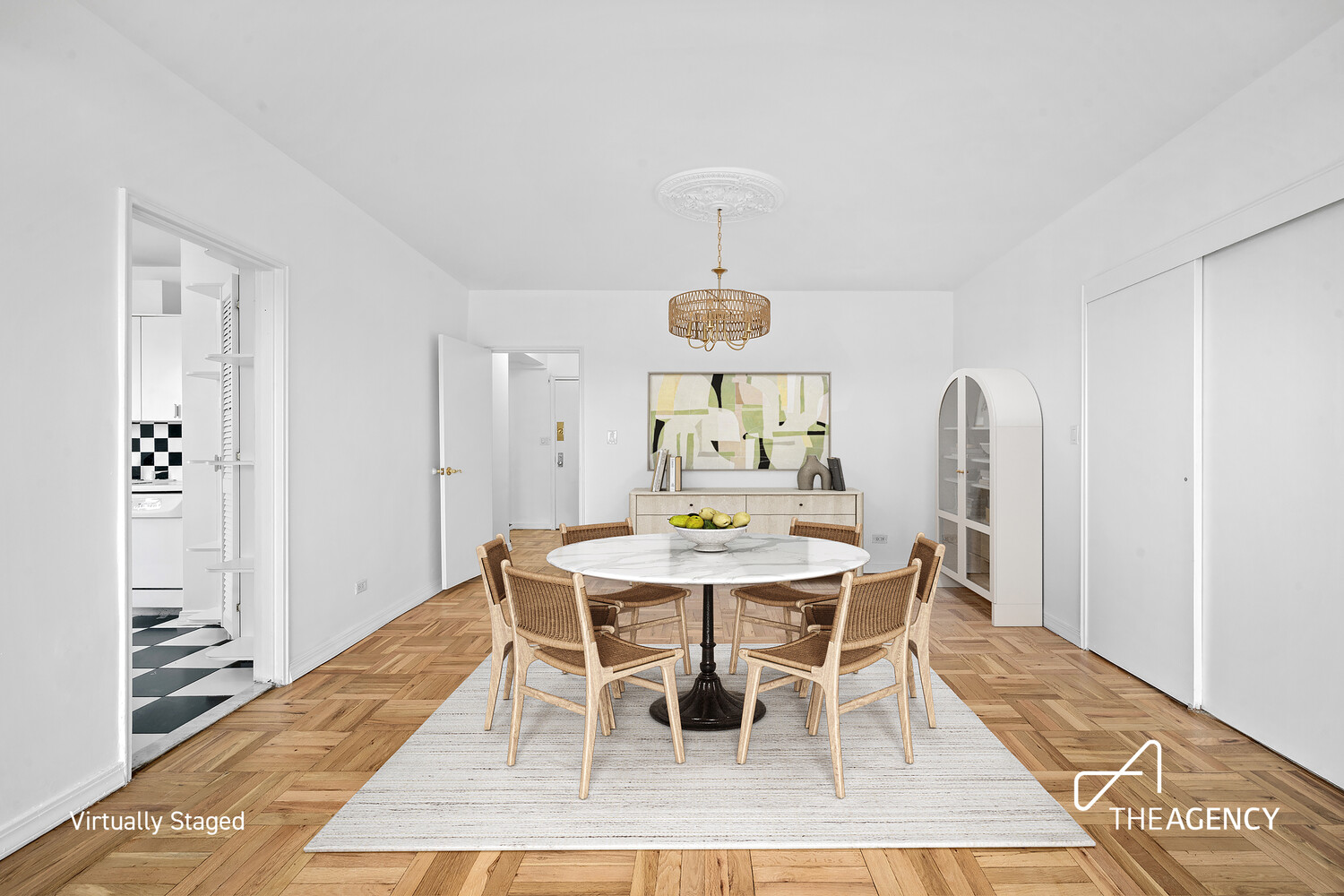 303 Beverley Road, Unit 11A Brooklyn, NY 11218 - Photo 3 of 11 a view of a dining room with furniture and wooden floor