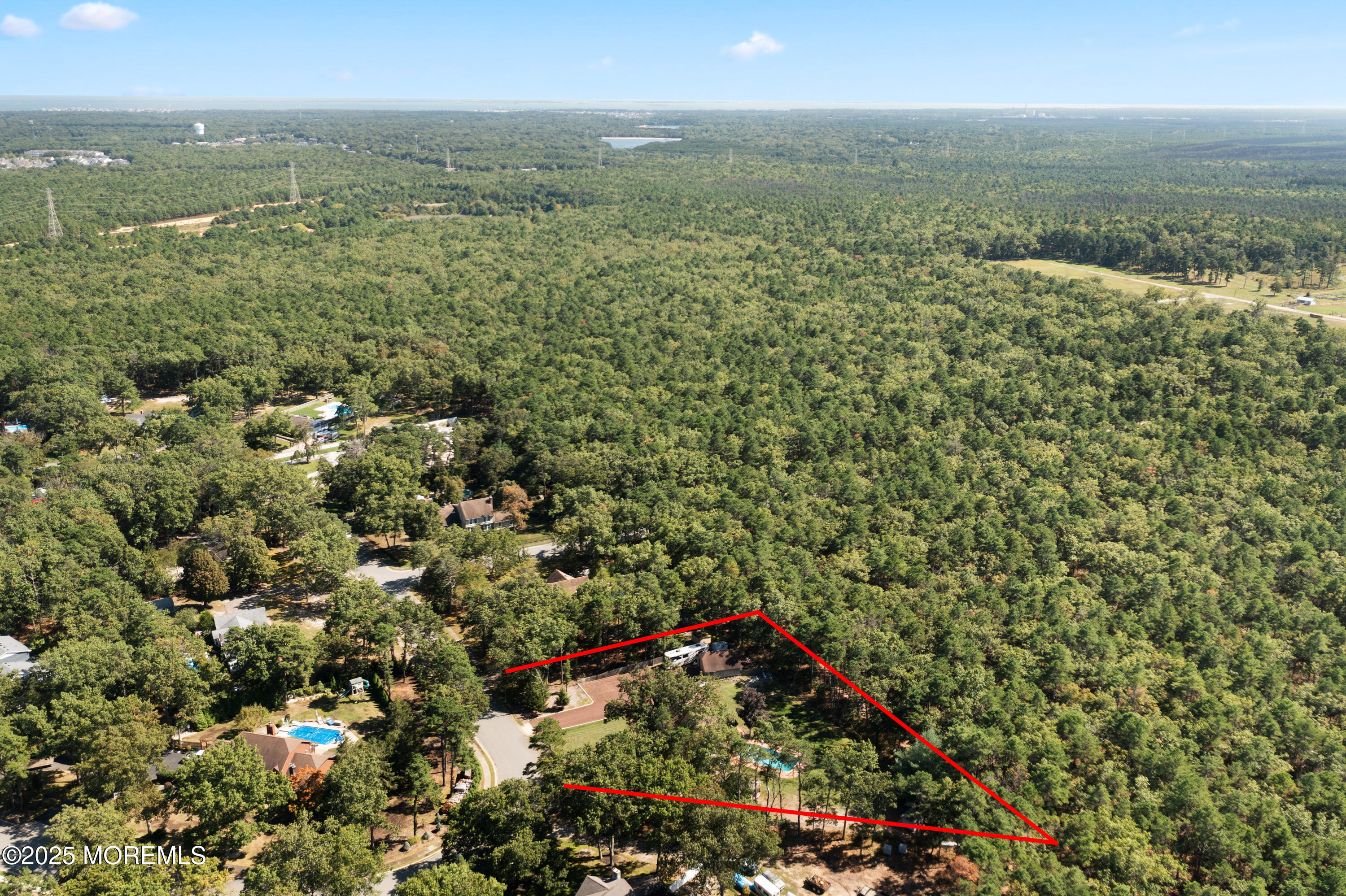 1226 Andover Road Forked River, NJ 08731 - Photo 40 of 44 an aerial view of residential houses with outdoor space and trees