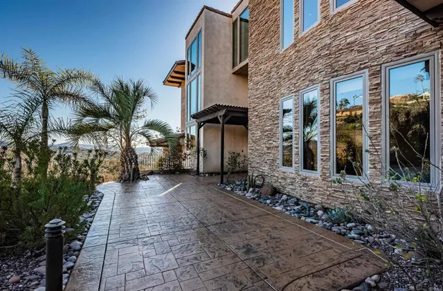 a front view of a house