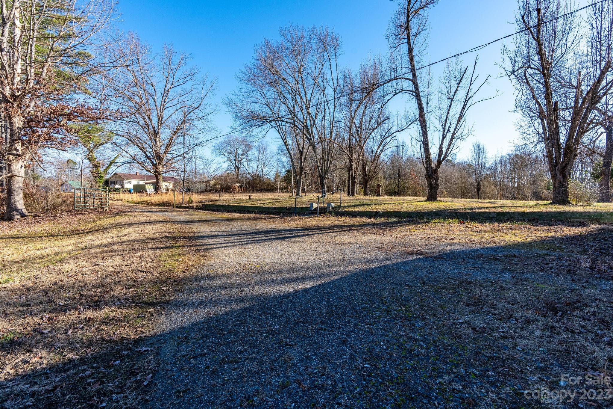 215 Cape Hickory Road Hickory, NC 28601 - Photo 8 of 34 a view of dirt yard with a large tree