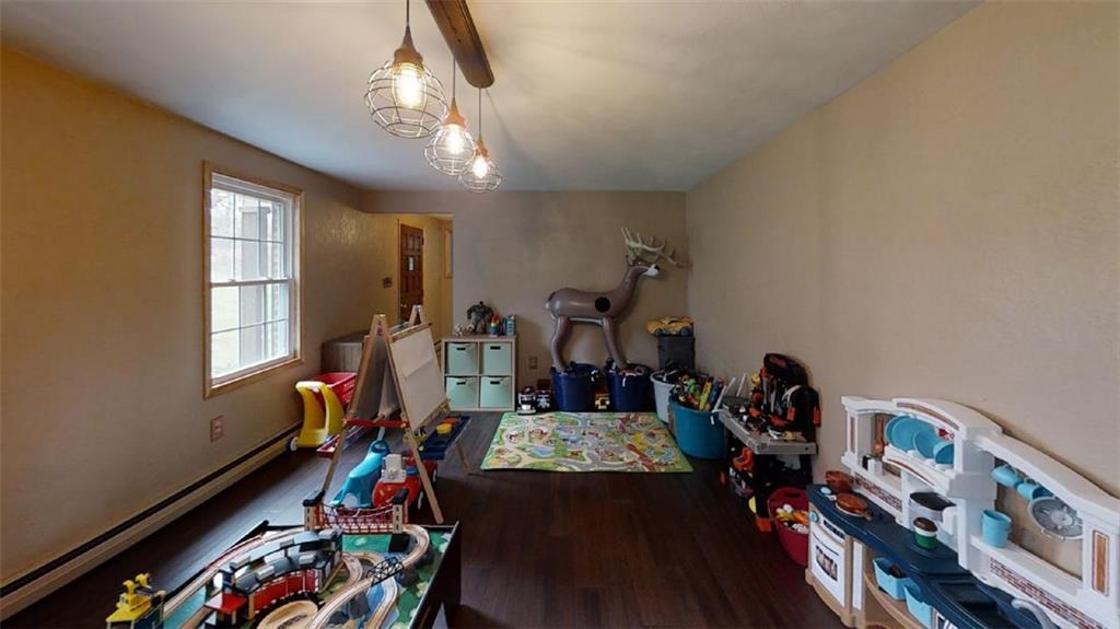 LIVING ROOM: 199 X 12: New Bamboo Hardwood Flooring, New Oil Rubbed Bronze Lighting, New Solid Wood Trim, Fresh Neutral Paint