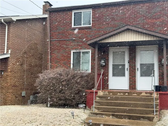 a front view of a house