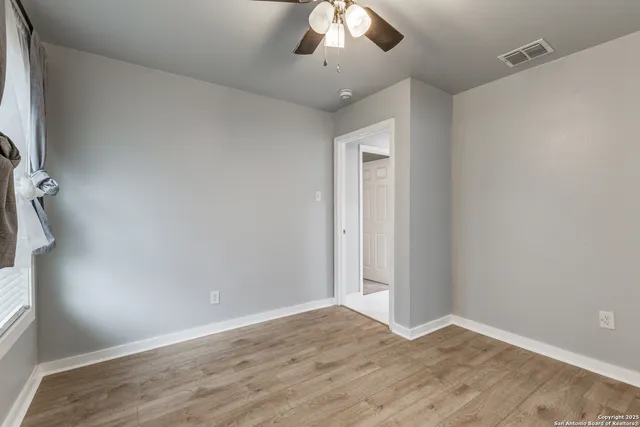 wooden floor in an empty room