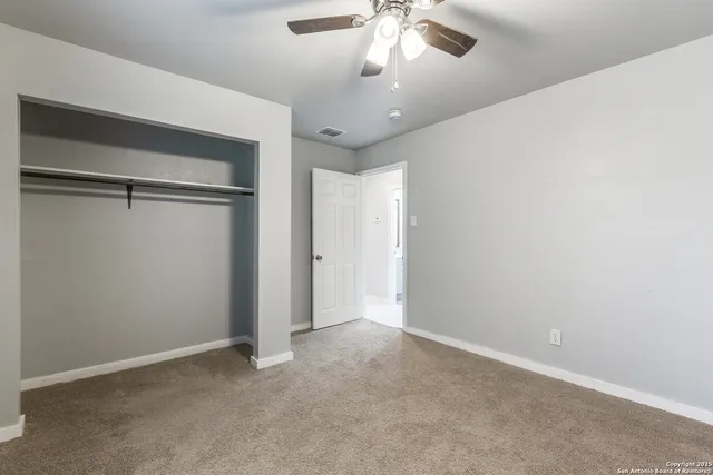 a view of an empty room