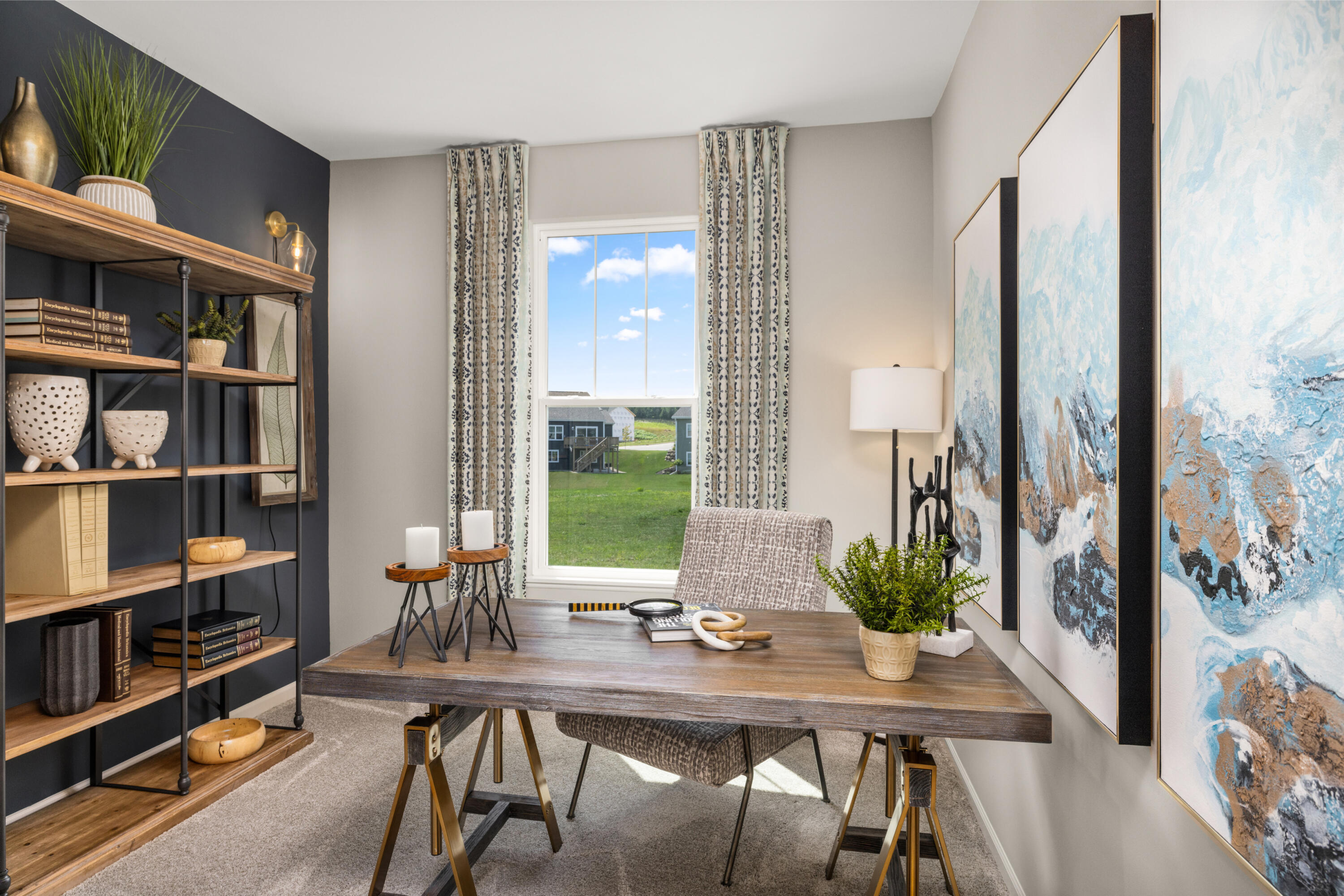 5567 Buttercup Avenue Portage, IN 46368 - Photo 9 of 17 a view of a workspace with furniture and window