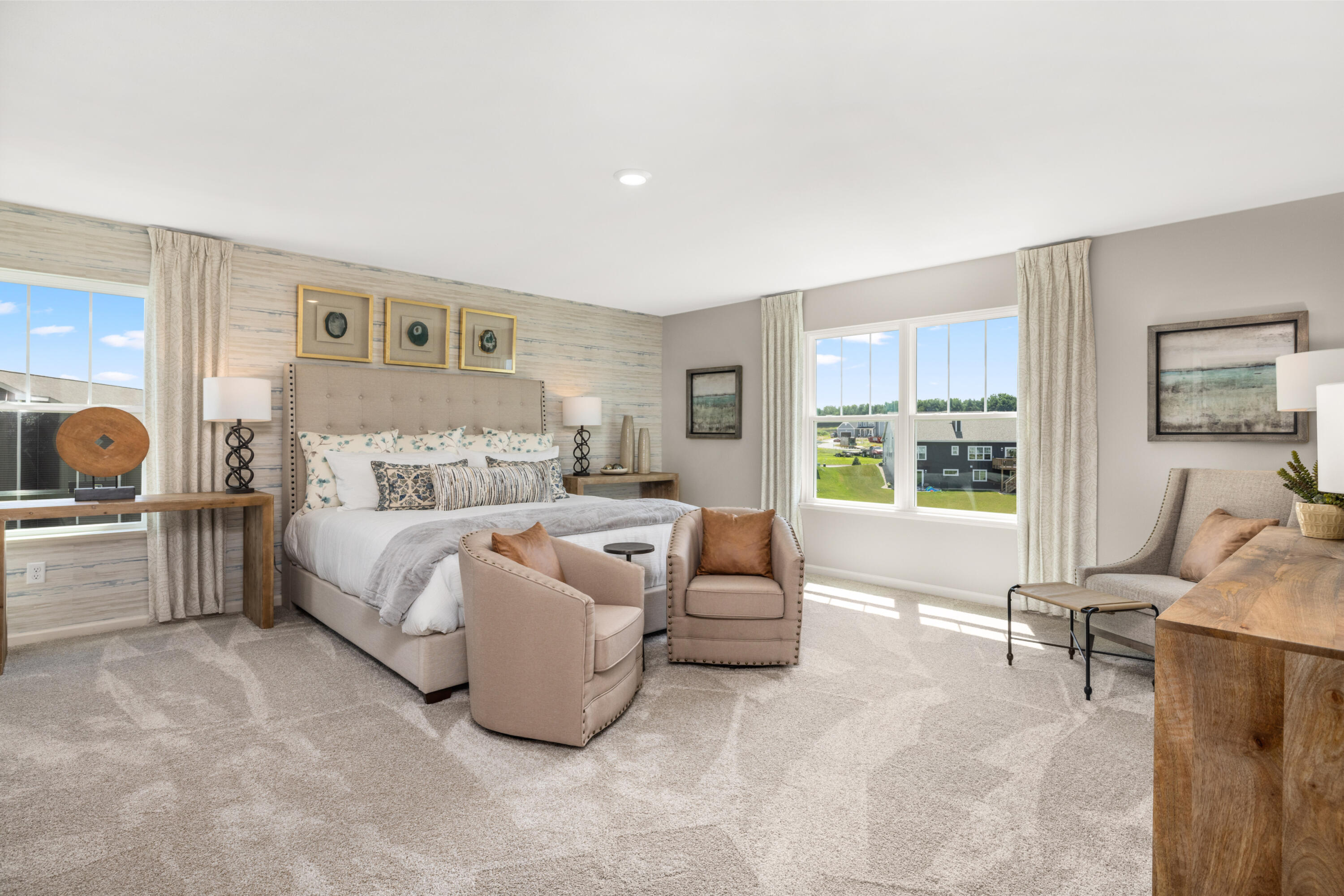 5567 Buttercup Avenue Portage, IN 46368 - Photo 10 of 17 a spacious bedroom with a bed and glass window