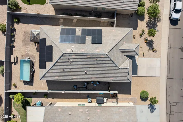 an aerial view of a city