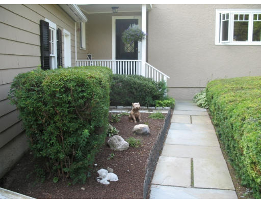 371 Weston Road Wellesley, MA 02481 - Photo 10 of 12 a view of a pathway with a garden
