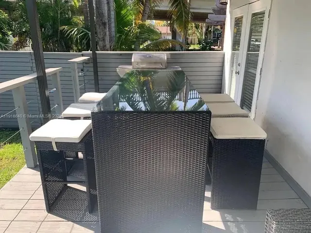 a view of outdoor seating area