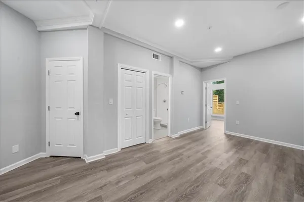 a view of an empty room