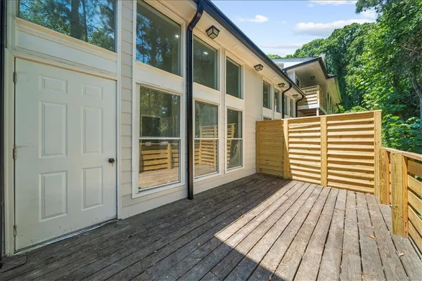 a view of a house with a deck