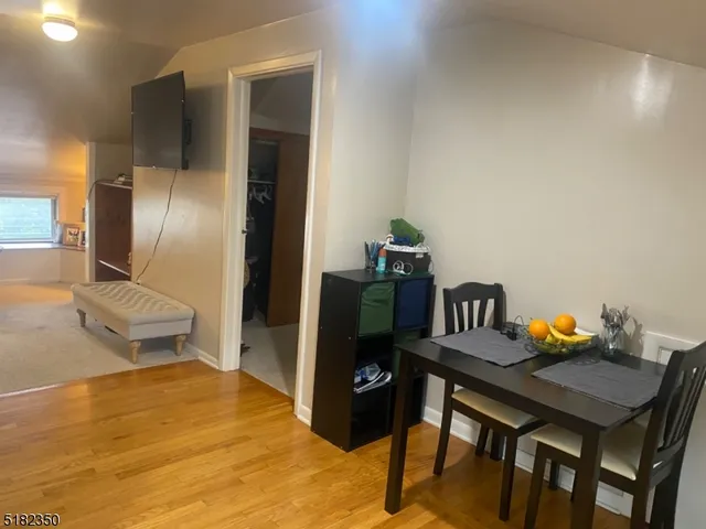 a room with furniture and a table