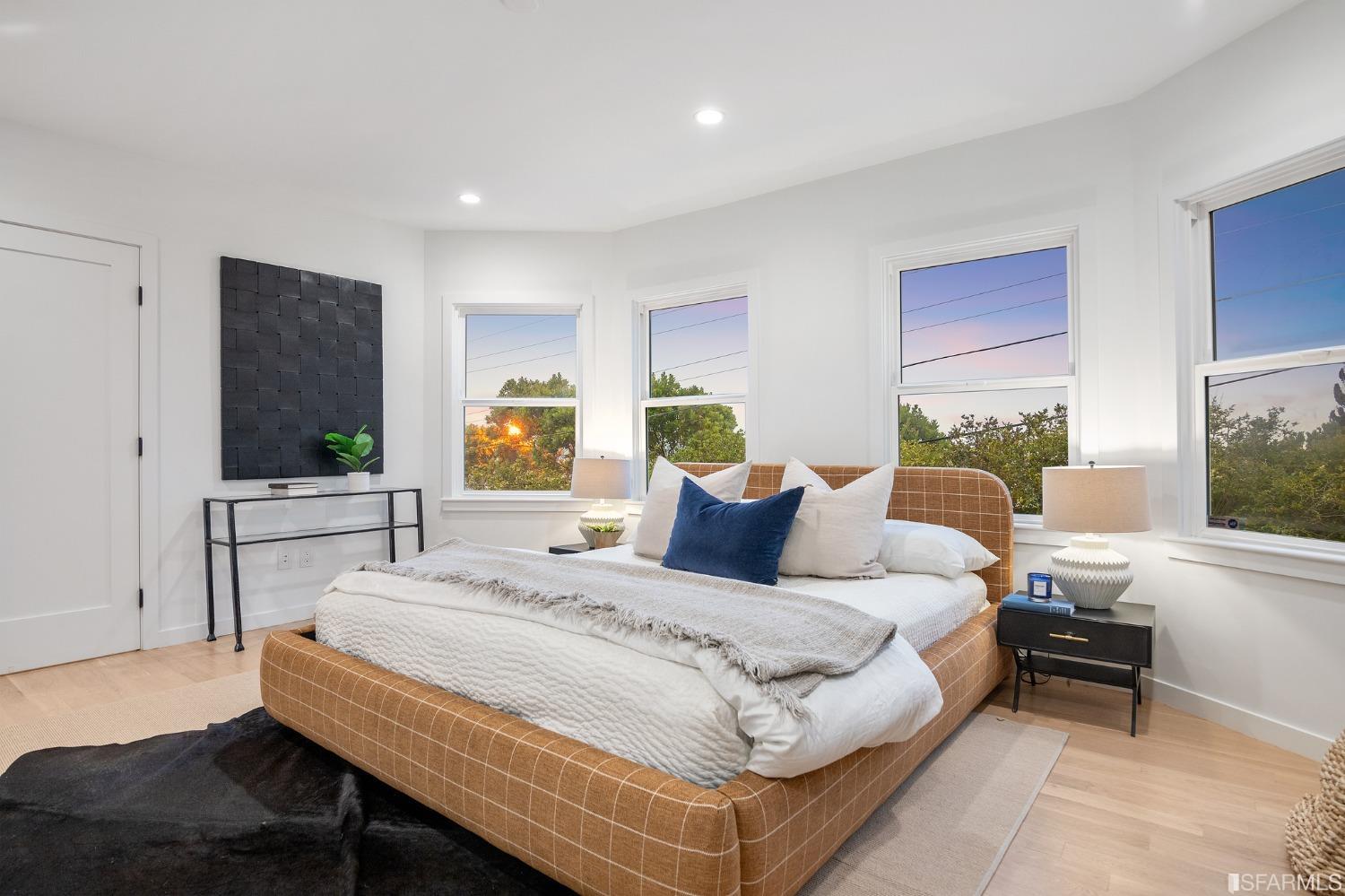 65 Westgate Drive San Francisco, CA 94127 - Photo 19 of 51 a bedroom with a bed and large windows