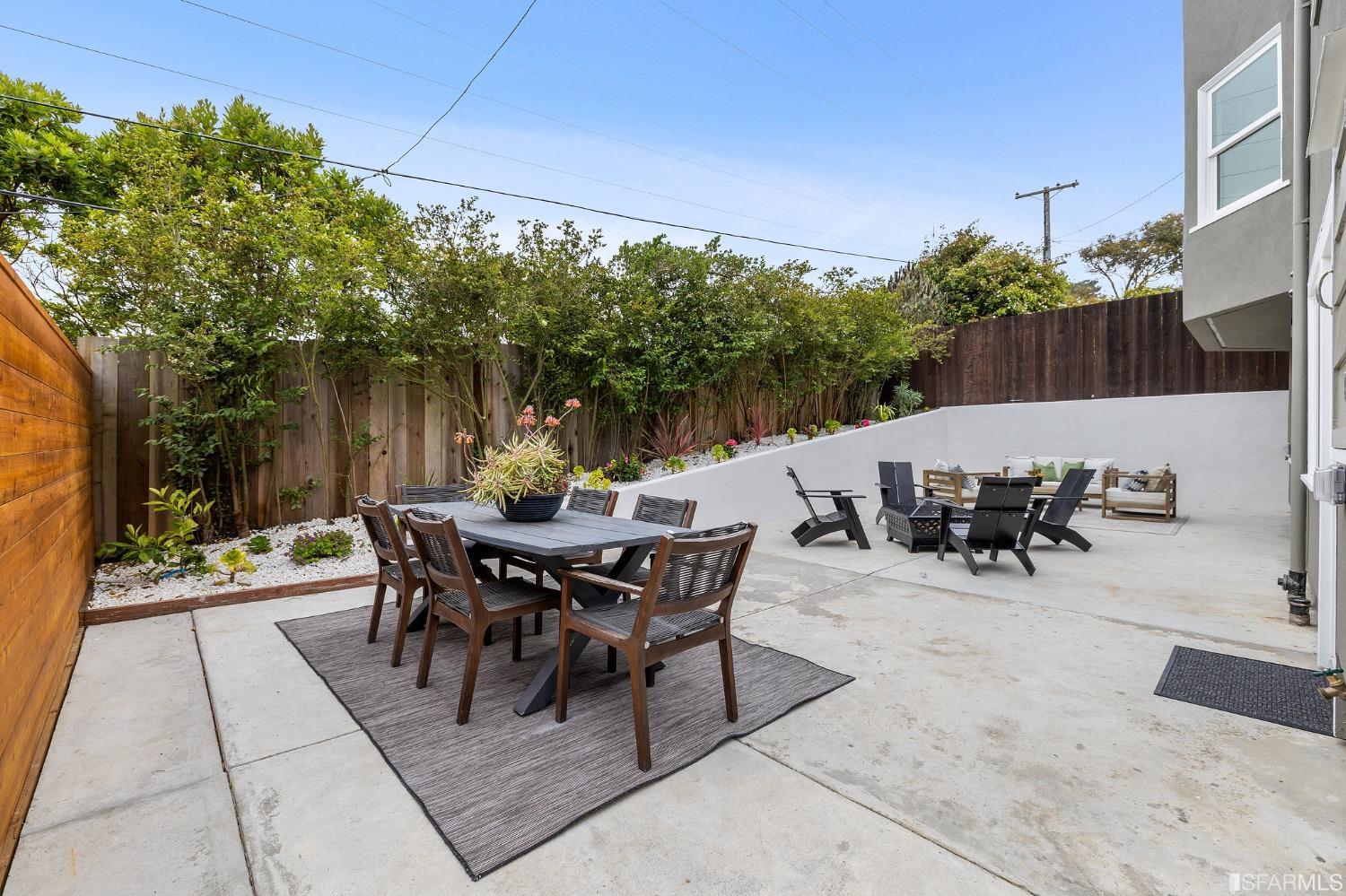 65 Westgate Drive San Francisco, CA 94127 - Photo 39 of 51 a view of a patio with table and chairs and potted plants