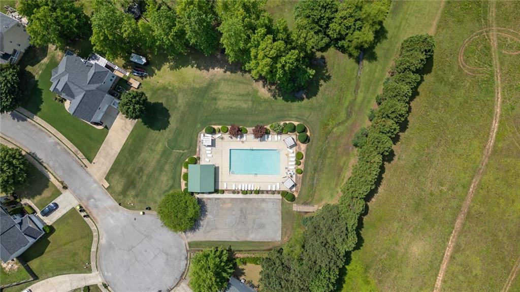 744 Crystal Bay Road Villa Rica, GA 30180 - Photo 67 of 69 an aerial view of a house with a yard