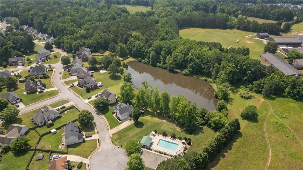 744 Crystal Bay Road Villa Rica, GA 30180 - Photo 68 of 69 an aerial view of residential houses with outdoor space