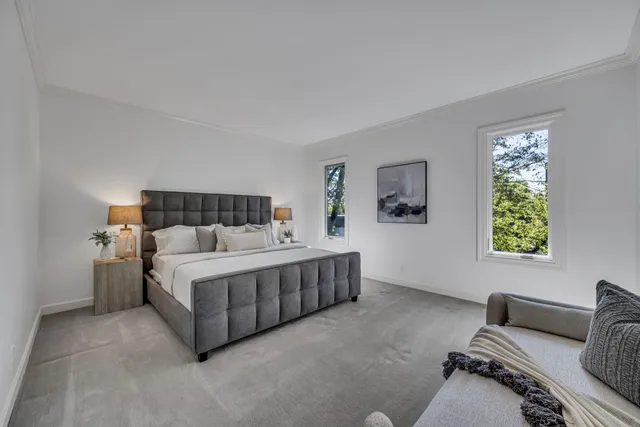 a room with a bed and a couch