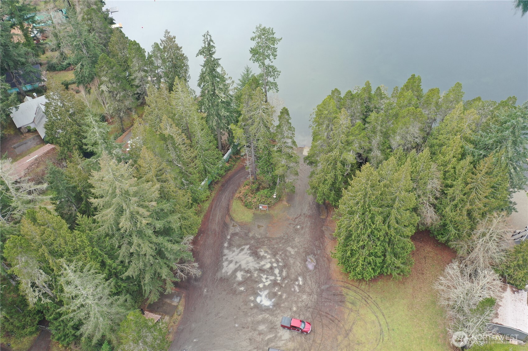 721 East Phillips Lake Loop Road Shelton, WA 98584 - Photo 22 of 30 an aerial view of a house with a yard