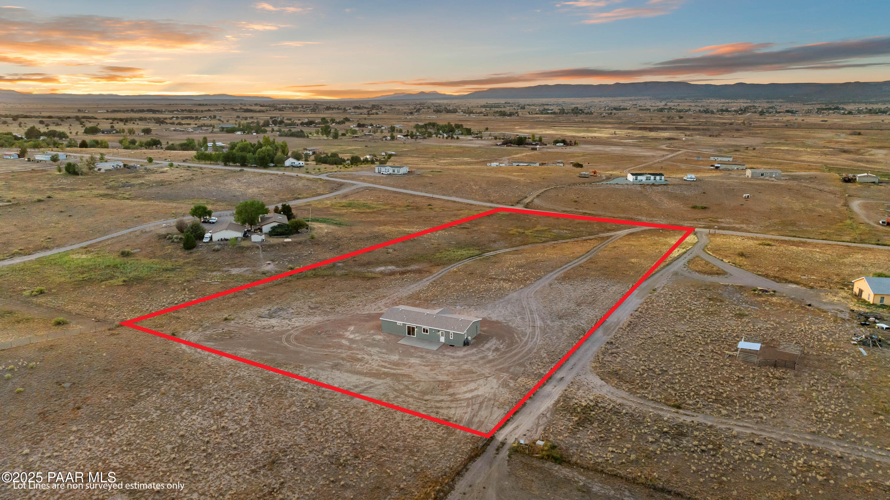 1475 Kings Court Road Paulden, AZ 86334 - Photo 4 of 36 34-Aerial (1) Lot Lines