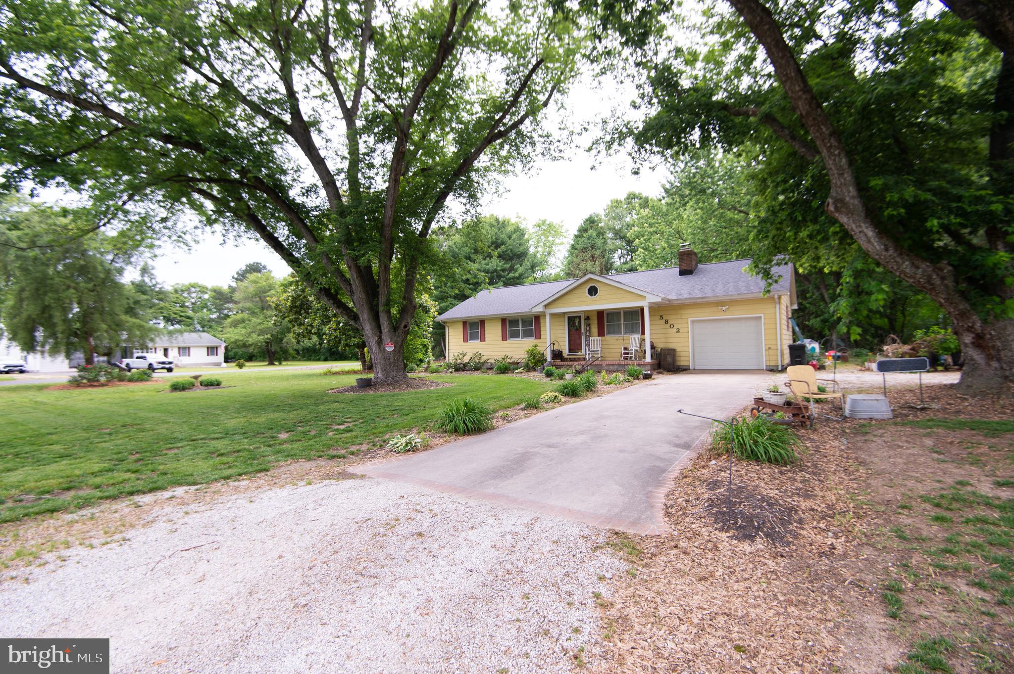 5802 Phyllis Drive Hurlock, MD 21643 - Photo 21 of 26 a front view of house with yard and green space