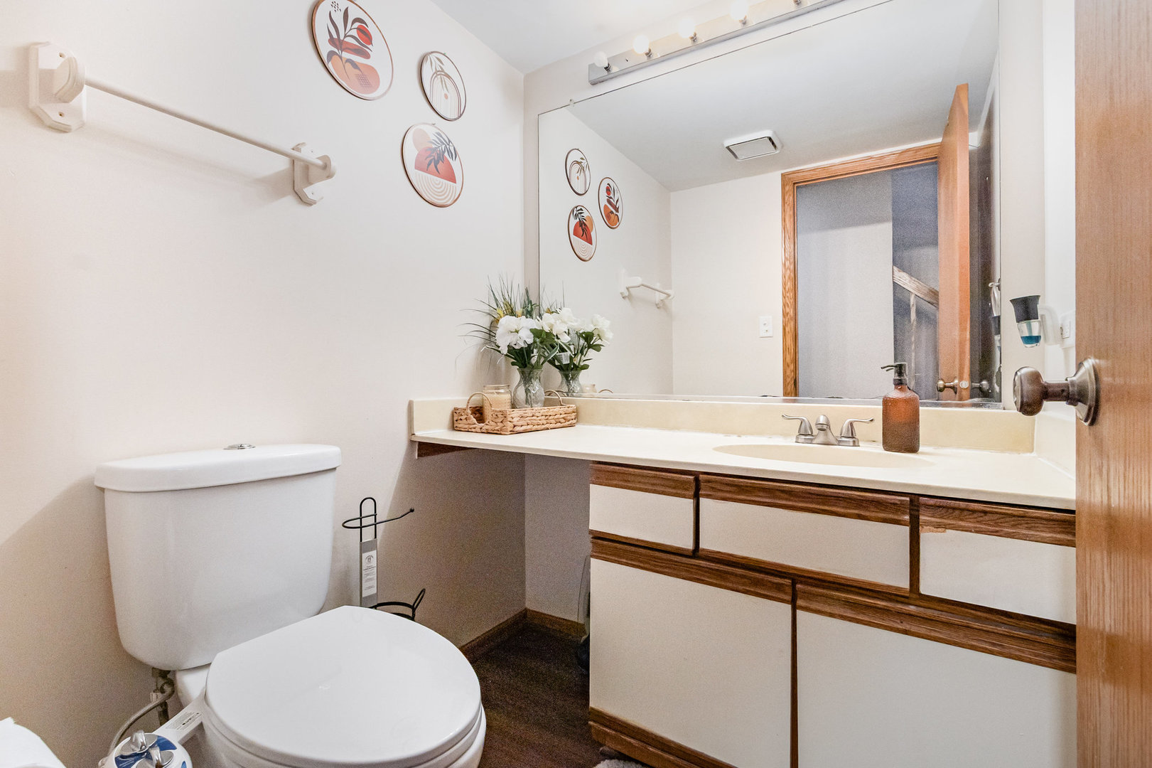 1201 Oak Ridge Drive Streamwood, IL 60107 - Photo 14 of 36 a bathroom with a sink mirror vanity and toilet