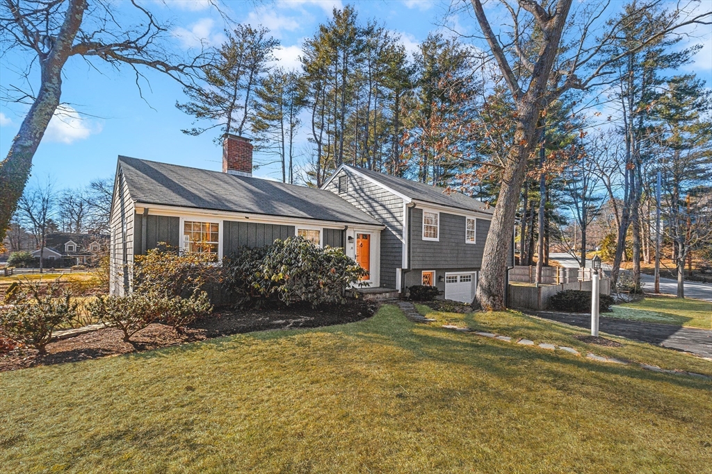 36 Howland Lane Hingham, MA 02043 - Photo 1 of 33 a view of a house with a yard covered in snow
