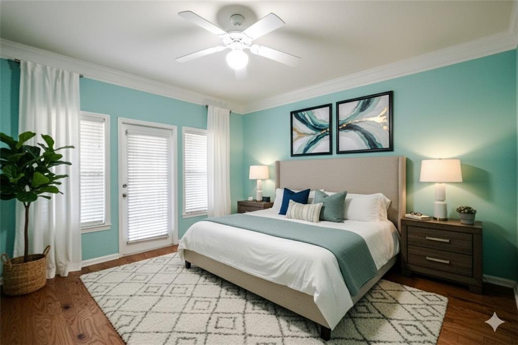 4007 Westchester Ridge Northeast Atlanta, GA 30329 - Photo 7 of 35 a bedroom with a large bed and a window