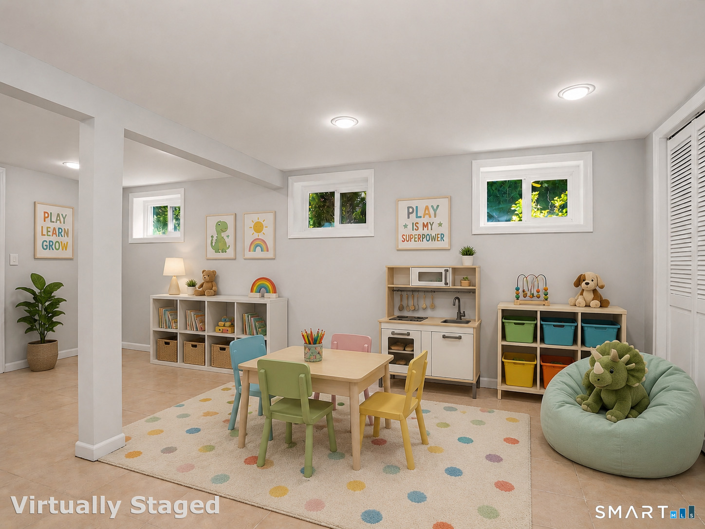 44 Sniffen Road Westport, CT 06880 - Photo 32 of 39 Lower level staged as playroom