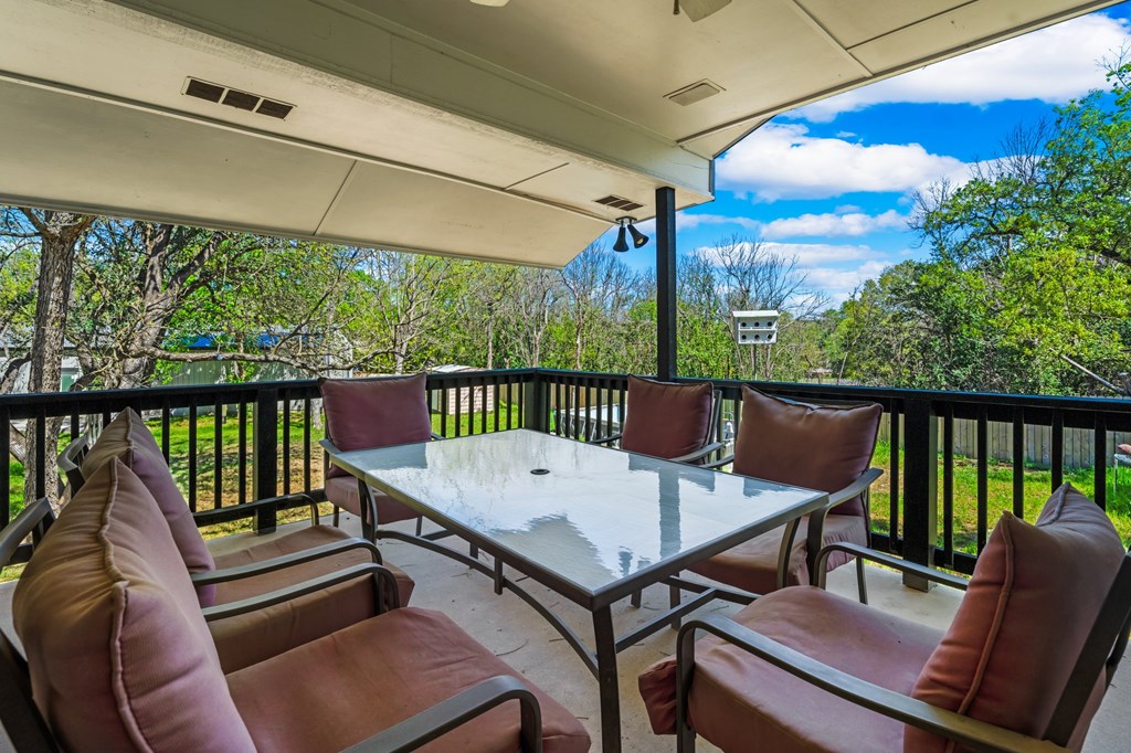 711 Cardinal Drive Kerrville, TX 78028 - Photo 23 of 30 a view of a balcony with furniture