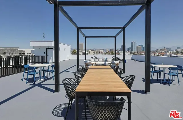 a dining room with furniture and a table