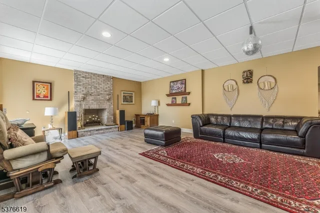 a gym room with furniture