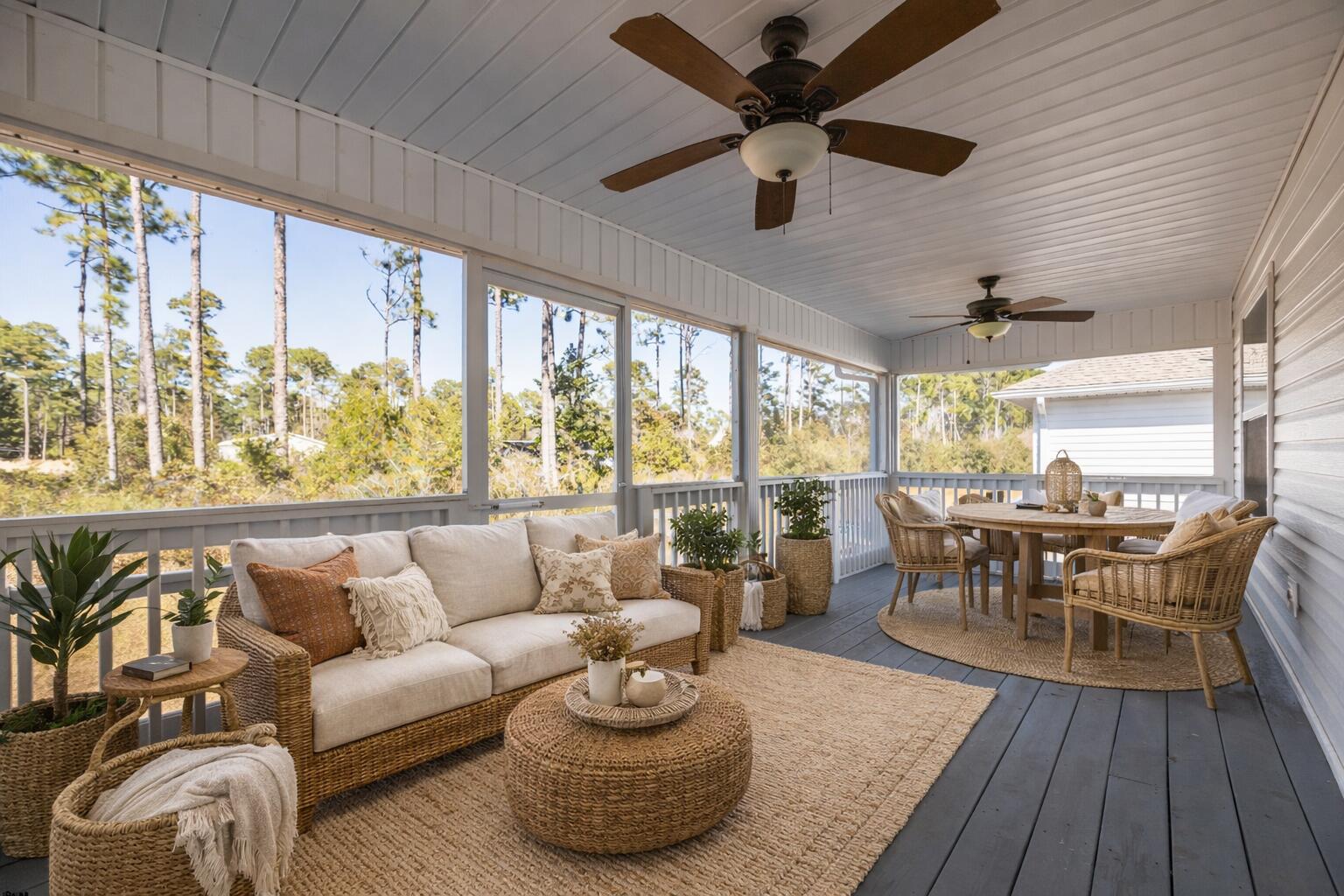 174 American Court Santa Rosa Beach, FL 32459 - Photo 33 of 40 174 Amerian Porch Virtual Staging
