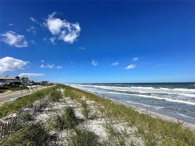 a view of an ocean and beach