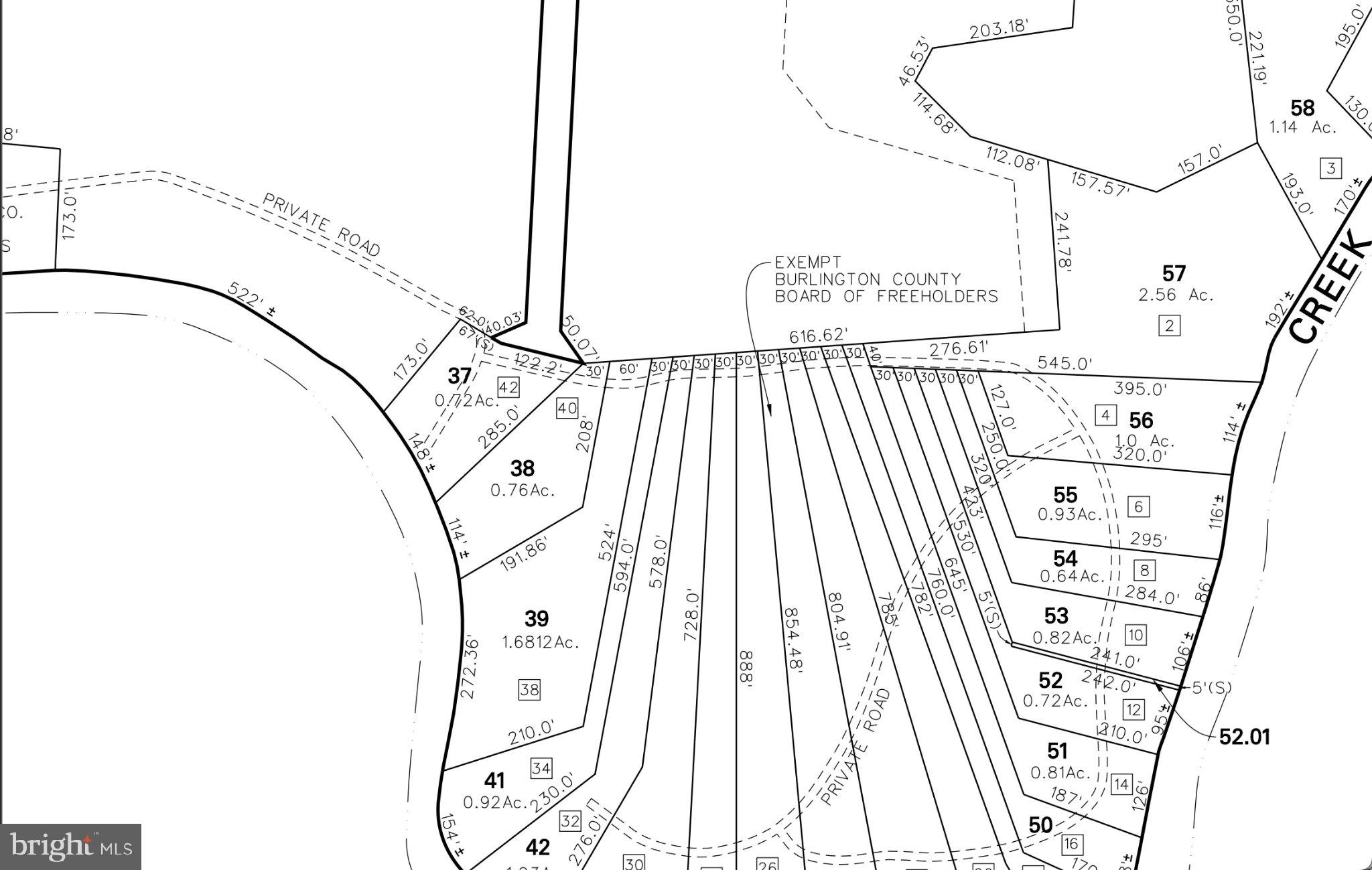 42 Mill Creek Road Eastampton, NJ 08060 - Photo 7 of 7 Property layout with creek access.