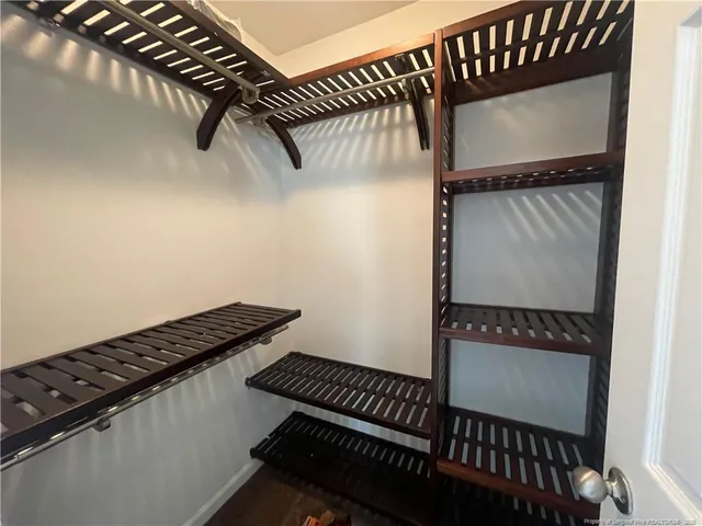 a view of a walk in closet