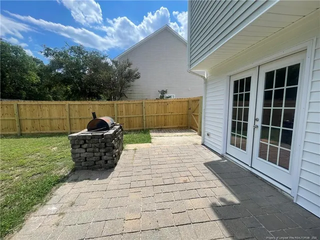 a view of outdoor space and deck