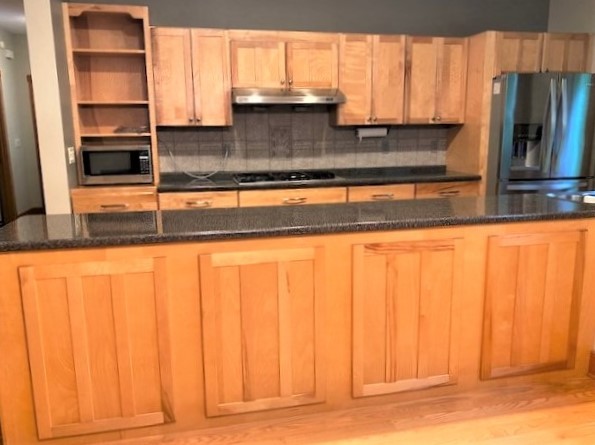 2110 Grand Detour Road Dixon, IL 61021 - Photo 10 of 21 a kitchen with stainless steel appliances granite countertop a sink and a microwave