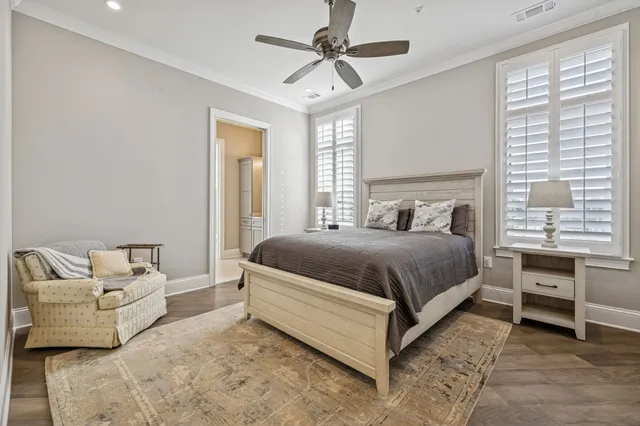 an aerial view of residential building with ocean view