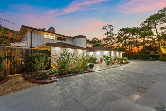 a view of a house with a patio