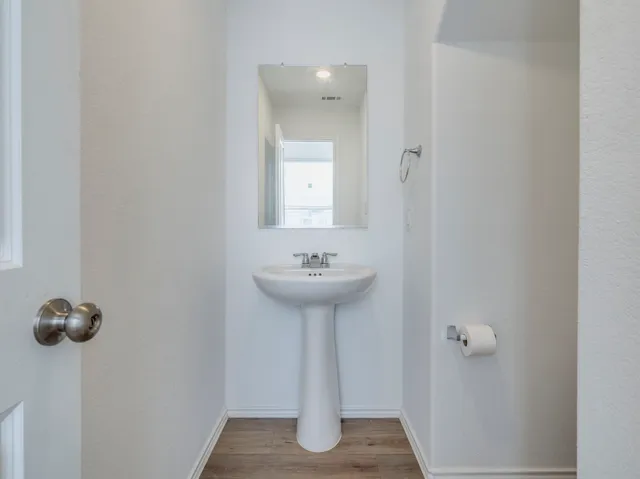 a bathroom with a sink