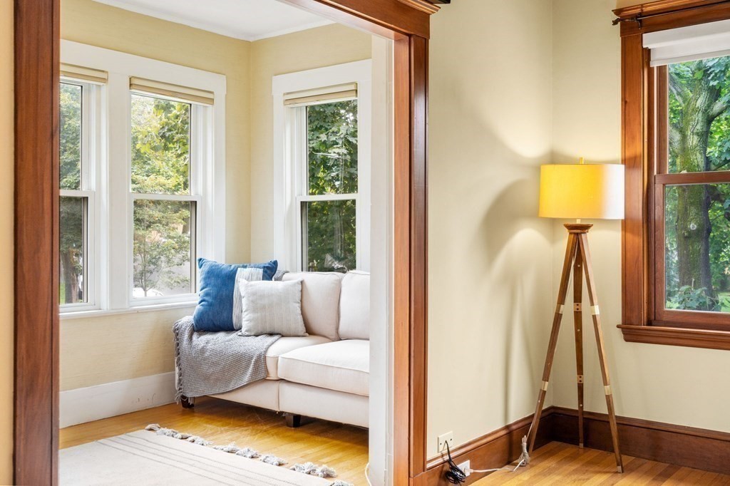 46 Gardner Road, Unit 2 Brookline, MA 02445 - Photo 8 of 38 a living room with furniture and a window