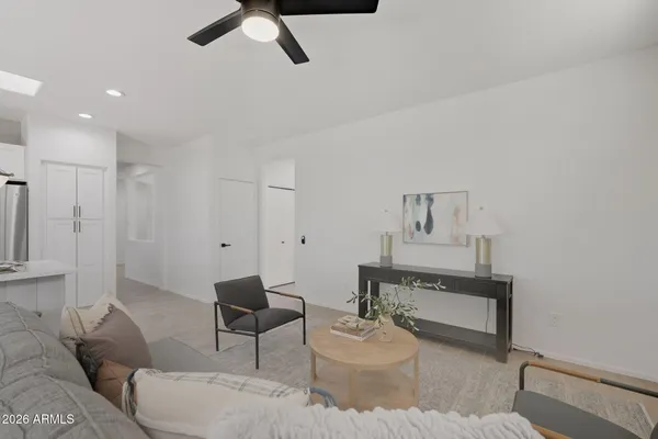 a view of a small space