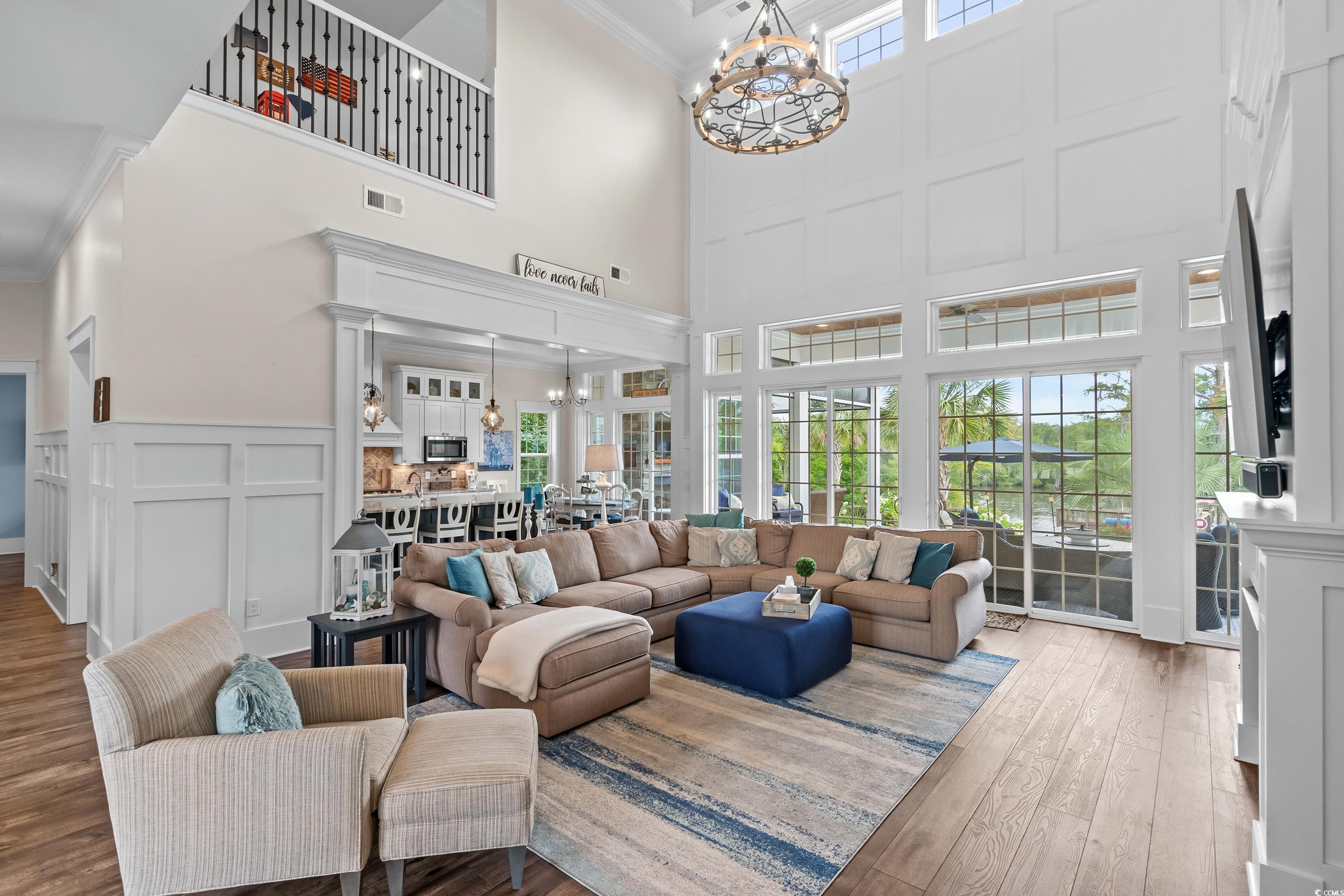 348 Chamberlin Road Myrtle Beach, SC 29588 - Photo 11 of 40 Living room with hardwood / wood-style flooring, a