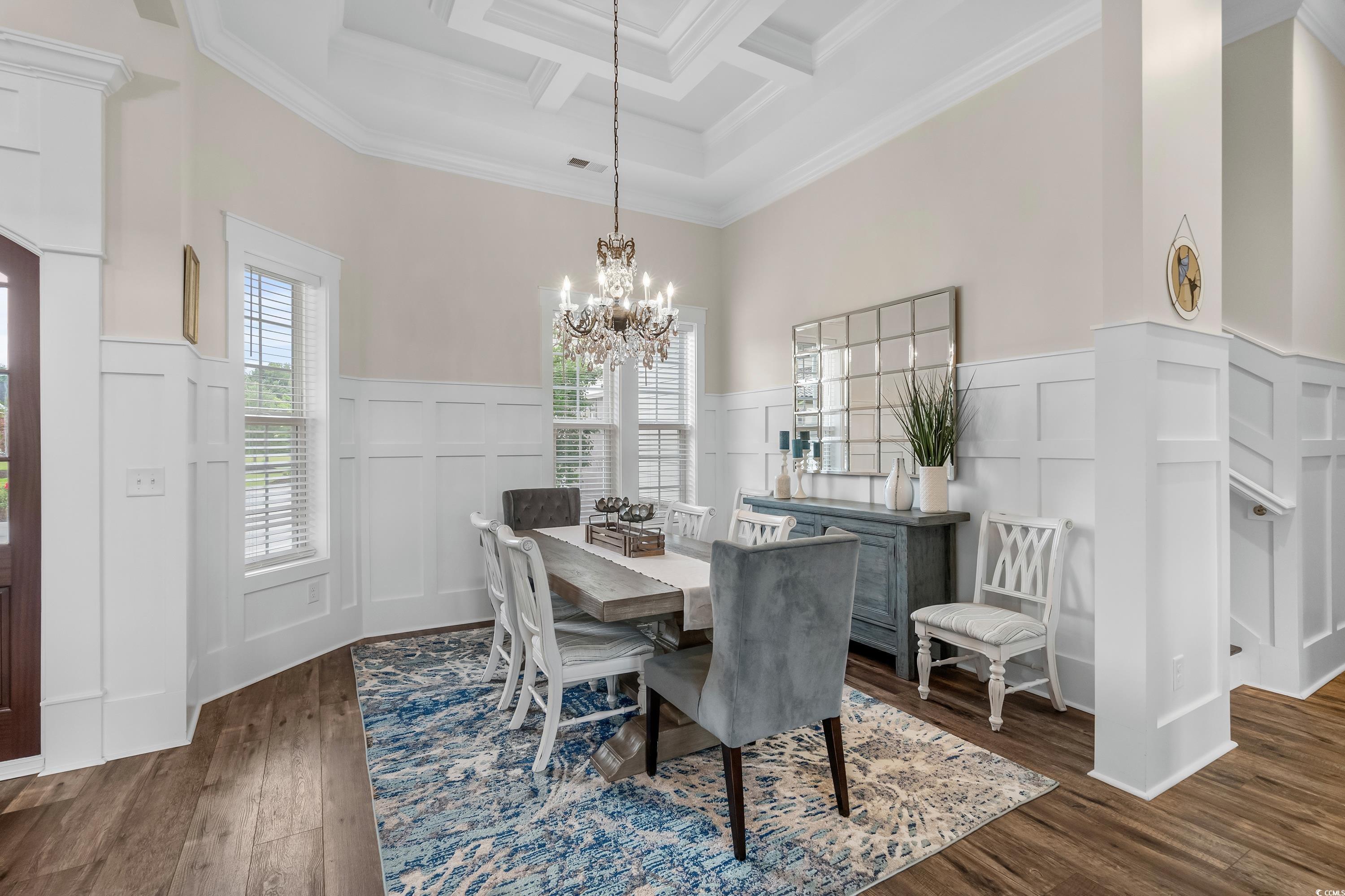 348 Chamberlin Road Myrtle Beach, SC 29588 - Photo 15 of 40 Dining space featuring dark hardwood / wood-style